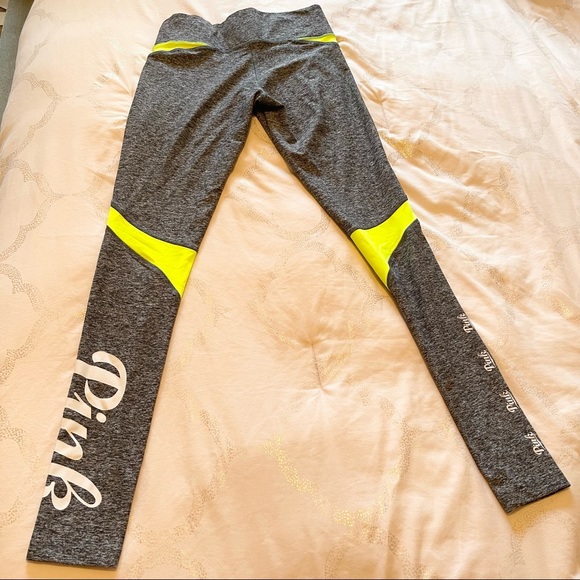 Pink Victorias Secret ultimate yoga leggings gray neon XS - Picture 5 of 5
